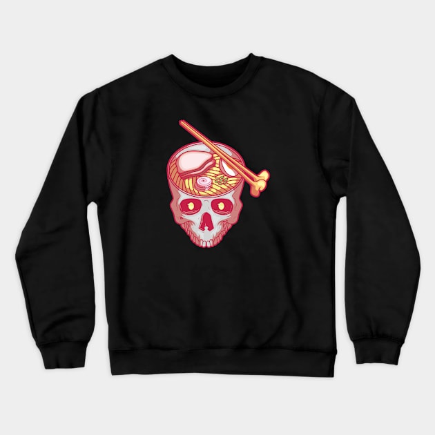 Skull ramen bowl! Crewneck Sweatshirt by pedrorsfernandes